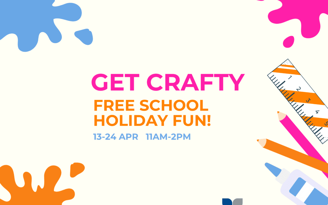 Get Crafty these school holidays! Join us for FREE school holiday fun, including Felt Monster Makers, Clay Critter Creations, Slime Time and more!  🖍️✂️ No bookings required! 📅 13 - 24 April | ⏰11am-2pm Week 1 Mon - Scratch Mask Fun Tue - Mini Book Designs  Wed - Paper Puppet Creations  Thu - Suncatcher Making  Fri - Slime Time Week 2 Mon - Pebble Pet Buddies Tue - Foam Mosaic Makers Wed - Clay Critter Creations Thu - Bookmark Designs Fri - Felt Monster Making 